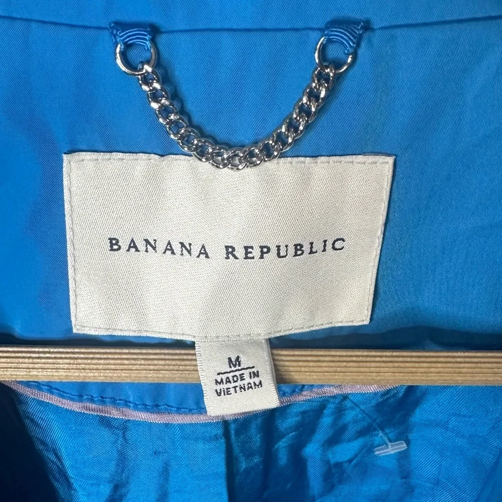 Banana Republic | Blue Lightweight Zip Jacket Windbreaker | Medium - Picture 3 of 6